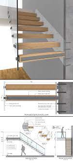 Cantilevered Staircase Fixing Detail In 2021 Cantilevered Stairs Detail Staircase Design Floating Staircase
