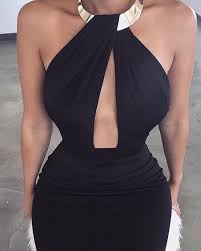 Halter Cutout Open Back Bodycon Dress Halter Bodycon Dress Cutout Dress Bodycon Dress Online