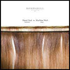 Hand tied hair extensions for sale. Hand Tied Wefts Bombshell Extension Co