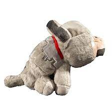 Jinx Minecraft Baby Wolf Plush Stuffed Toy Gray 8 Tall Toyscentral Europe