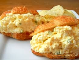 Looking For An Upgrade On The Traditional Egg Salad Try This Deluxe Egg Salad It Includes Cream Cheese And Is By Far My Favori Cooking Recipes Egg Salad Food