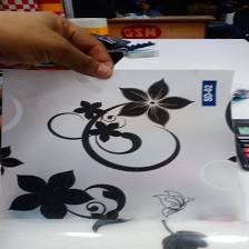 Decorative glass film