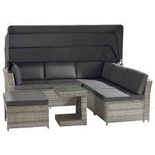 Outdoor daybed with canopy luxurious bedrooms. Garden Gear California Rattan Daybed With Canopy Thompson Morgan