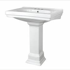Foremost Structure Vitreous China Pedestal Bathroom Basin Combo In White Fl 1950 4wh The Home Depot Pedestal Sink Pedestal Sinks Bathroom Basin