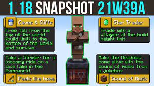 Minecraft 1.17 snapshot 21w17a shows us features from both 1.17 and 1.18 with drop rate adjustments for copper ore and noodle caves in the . Minecraft 1 18 Snapshot 21w39a Redesigned Status Effect Layout 9minecraft Net