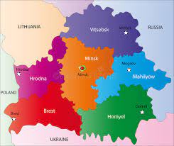 It lies between latitudes 29� and 38� n, and longitudes 39� and 49� e. Belarus Karte Vektor Abbildung Illustration Von Nachricht 6477564