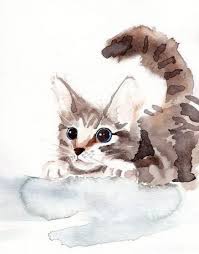 Watercolor bird watercolor animals watercolor illustration watercolor artists watercolour pencil art watercolor. Best Cats Drawing Cute Watercolor Painting Ideas Kitten Art Watercolor Cat Cat Art