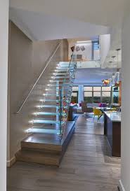 Wow What Is That An All Glass Staircase With Treads Light Up With Led Amazing Www Stairs Siller Stair Railing Design Staircase Design Glass Stairs Design