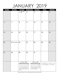 Download A Free Printable Monthly 2019 Calendar From Vertex42 Com Monthly Calendar Template Monthly Calendar Printable Printable Calendar Pdf