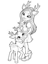 Malowanki do druku czyli drukowanki to niesamowita zabawa połączona z aktywnością. Kolorowanki Enchantimals