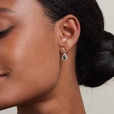 Verna Green Sapphire & Diamond Drop Earrings