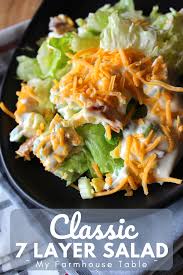 Another winner from pioneer woman. Classic 7 Layer Salad Recipe My Farmhouse Table
