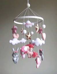 Personalized Baby Girl Mobile With Animals Video Baby Mobile Girl Baby Girl Crib Mobile Owl Baby Shower Decorations