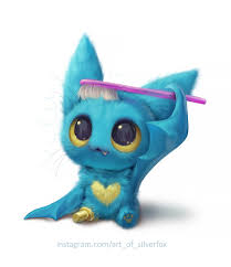 Silverfox On Twitter Cute Monsters Drawings Cute Fantasy Creatures Cute Cartoon Wallpapers