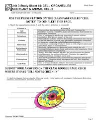 Maybe you would like to learn more about one of these? Unit 3 Study Sheet 4 Cell Organelles