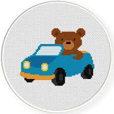 They give the right shadings and do the most intricate designs with such ease. Bear Driving Car Cross Stitch Pattern Daily Cross Stitch