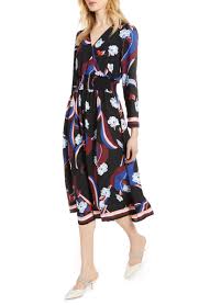 Smock Waist Long Sleeve Dress
