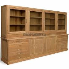 Masif Kitaplik Modelleri 2016 Display Cabinet Teak Wood Furniture Cabinet