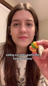 Eating A Krabby Patty from Wendys