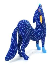 Oaxacan Wood Carvings Gallery Luis Pablo Coyote Mexican Folk Art Mexican Art Art