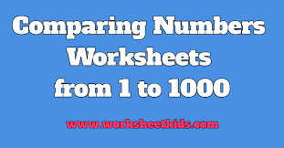 In this 2nd grade math worksheet, your child will practice writing even numbers and counting by 2 from 90 to 150 as they write the missing numbers in the . Comparing Numbers Worksheets From 1 To 1000 Free Printable Pdf