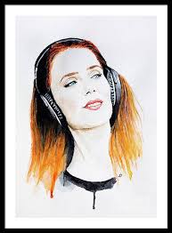 Simone Simon Framed Art Prints for Sale