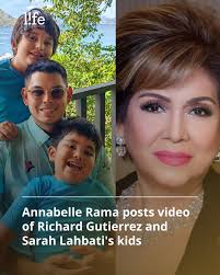 NAKITA NIYO NAMAN ENJOY NA ENJOY MGA BATA WITH RICHARD' Annabelle Rama  pointed out how happy Richard Gutierrez and Sarah Lahbati's kids seem when  they're with him as she shared a video