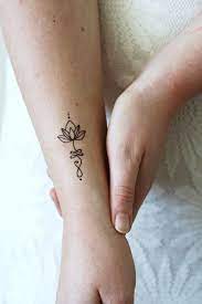 Unalome Lotus Temporary Tattoo Set Of 2 Unalome Tattoo Tattoos For Daughters Resilience Tattoo