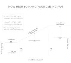Ceiling Fan Height Ng Fan Size Guide Height Smart Beautiful