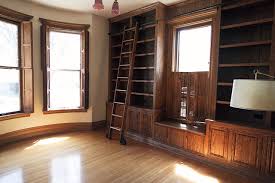 Amish bookcases are available in a range of sizes, and can be custom made to your dimensions. The Built In Bookshelves And Rolling Ladder In The Library Making It Lovely