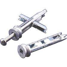 Drywall anchor installation (drywall anchor test: 8 Hole Dia X 2 1 8 Zinc E Z Ancor Self Drilling Toggle Bolt W Screws Fastenal