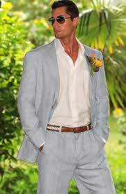 Men S 2 Button Suits Two Button Suit For Men Beach Wedding Suits Linen Suits For Men Linen Wedding Suit