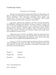 Berikut adalah editorial koran tempo pada edisi 10 september 2020 dengan penyesuaian. Contoh Teks Berita Docx