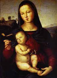 The young raphael likely began his training there, where he was exposed to works by great artists such as andrea mantegna and piero della francesca. Solly Madonna Von Raphael Raffaello Sanzio Da Urbino Gemalde Reproduktionen Most Famous Paintings Com