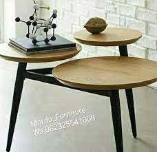 Cocok untuk yang berjiwa muda yang menyukai nilai seni dan keunikan. Jual Meja Jamur Susun Bulat Jepara Minimalis Jam Kayu Jati Almari Antik Sofa Teras Di Lapak Marda Furniture Bukalapak