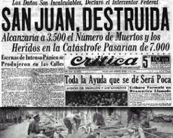 El lunes 18 de enero del 2021 es y será una de las fechas inolvidables para los sanjuaninos que san juan. Historias De Sobrevivientes Asi Fue El Terremoto De San Juan Ministerio De Cultura