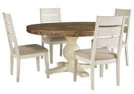 Tov furniture kitchen & dining room chairs : Grindleburg Antique White 5pc Round Dining Set Lexington Overstock Warehouse