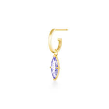 Eddie hoops エディ 3サークル モチーフ 著しく フープピアス 楕円 登坂