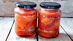5 kg ardei capia 600 ml ulei 5 linguri de sare 5 l apa 1 l otet usturoi. Ardei Copti La Borcan Pentru Iarna Reteta Simpla Gina Bradea Youtube