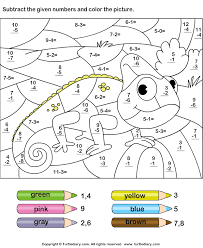 Here is a small collection of free color by number coloring pages to print for your aspiring artists. Write Difference And Color Using Key Worksheet Turtle Diary