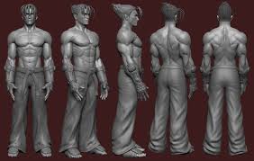 Jin Kazama 3d Sketch By Gabe687 Jin Kazama 3d Sketch Jin