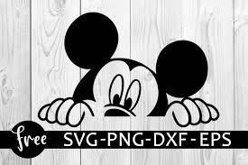 You can import these files to a number of cutting machine software programs, including cricut design space, silhouette studio, and brother svg cut file & font downloads are 100% free for personal use. Mickey Mouse Peeking Svg Free Disney Svg Mickey Svg Instant Download Shirt Design Silhouette Cameo Mickey Mouse Svg Png 0241 Freesvgplanet