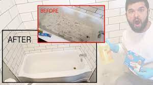 How to remove iron and rust stains. Diy Bathtub Cleaning How To Clean Old Porcelain Tub Fast Cheap Youtube