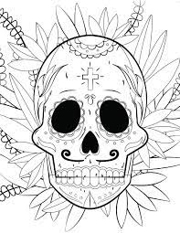 Pin On Sugar Skull Adult Coloring Pages