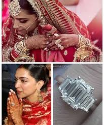 Deepveer Engagement Ring Most Awaited Picture Of The Year Are Out At The Officia Bollywood Wedding Deepika Padukone Style Bridal Jewellery Indian