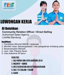 Perkiraan gaji berdasarkan 225 karyawan, pengguna, dan lowongan di indeed dalam kurun 36 bulan terakhir.terakhir diperbarui: Lowongan First Media