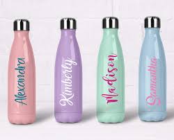 Custom Name Decal For Tumblers Cursive Sticker For Water Bottles Your Choice Of Size Font And Color