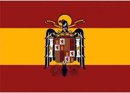 La bandera nacional fue adoptada en 1981, y la utiliza el estado y la armada española. Bandera Espana Aguila San Juan