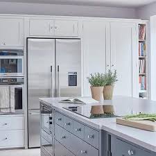 Wall Of Pantry Cabinets With Vertical Cookbook Shelves Contemporary Kitchen Kitchen Plans Kitchen Island With Cooktop Kitchen Island With Seating