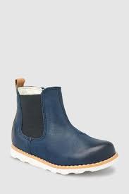 Clarks Navy Crown Halo Gusset First Ankle Boot Kids Ankle Boots Boots Ankle Boot